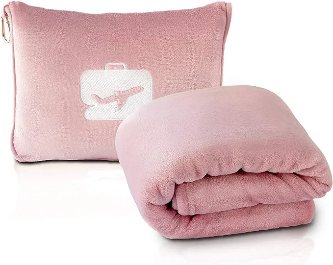 EverSnug Travel Blanket and Pillow with Carry Case