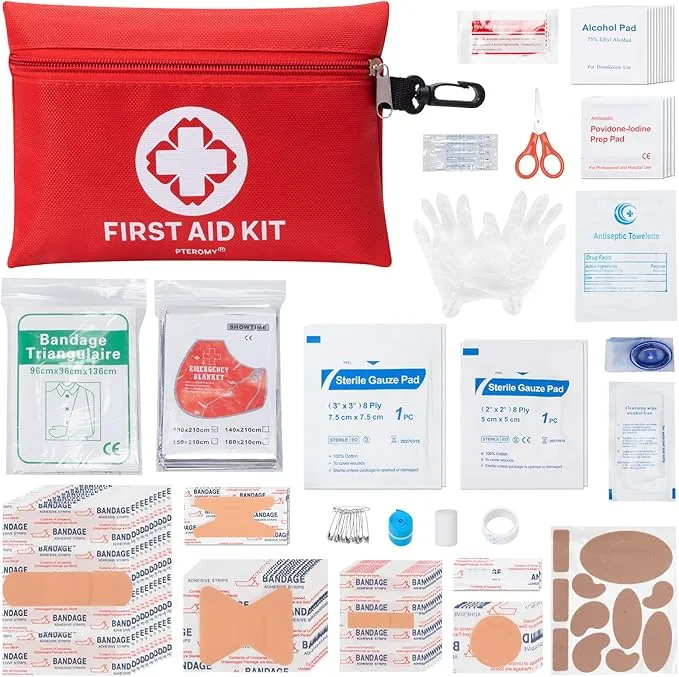 PTEROMY 150 Piece Mini First Aid Kit