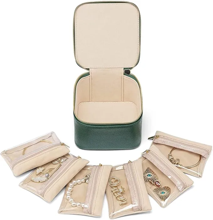 Vlando Jewelry Organizer with Zipper Pouches