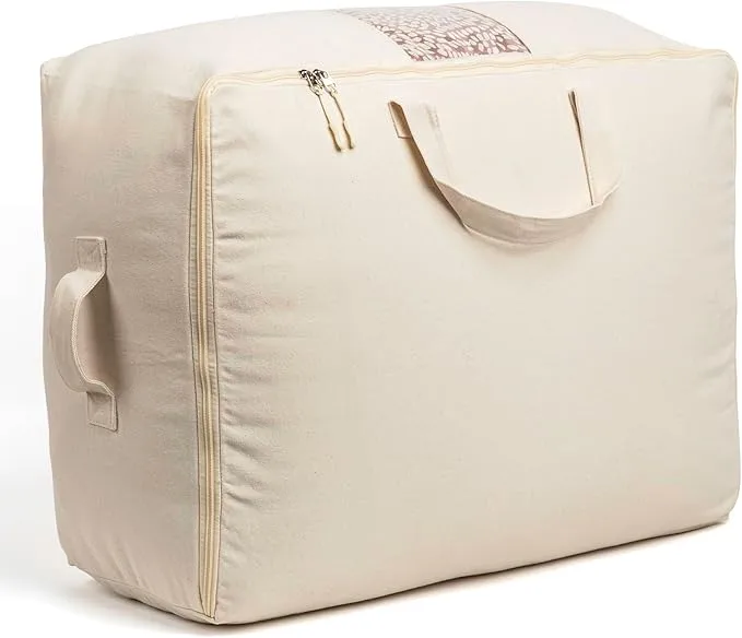 Soft Canvas Storage Bags with Zipper