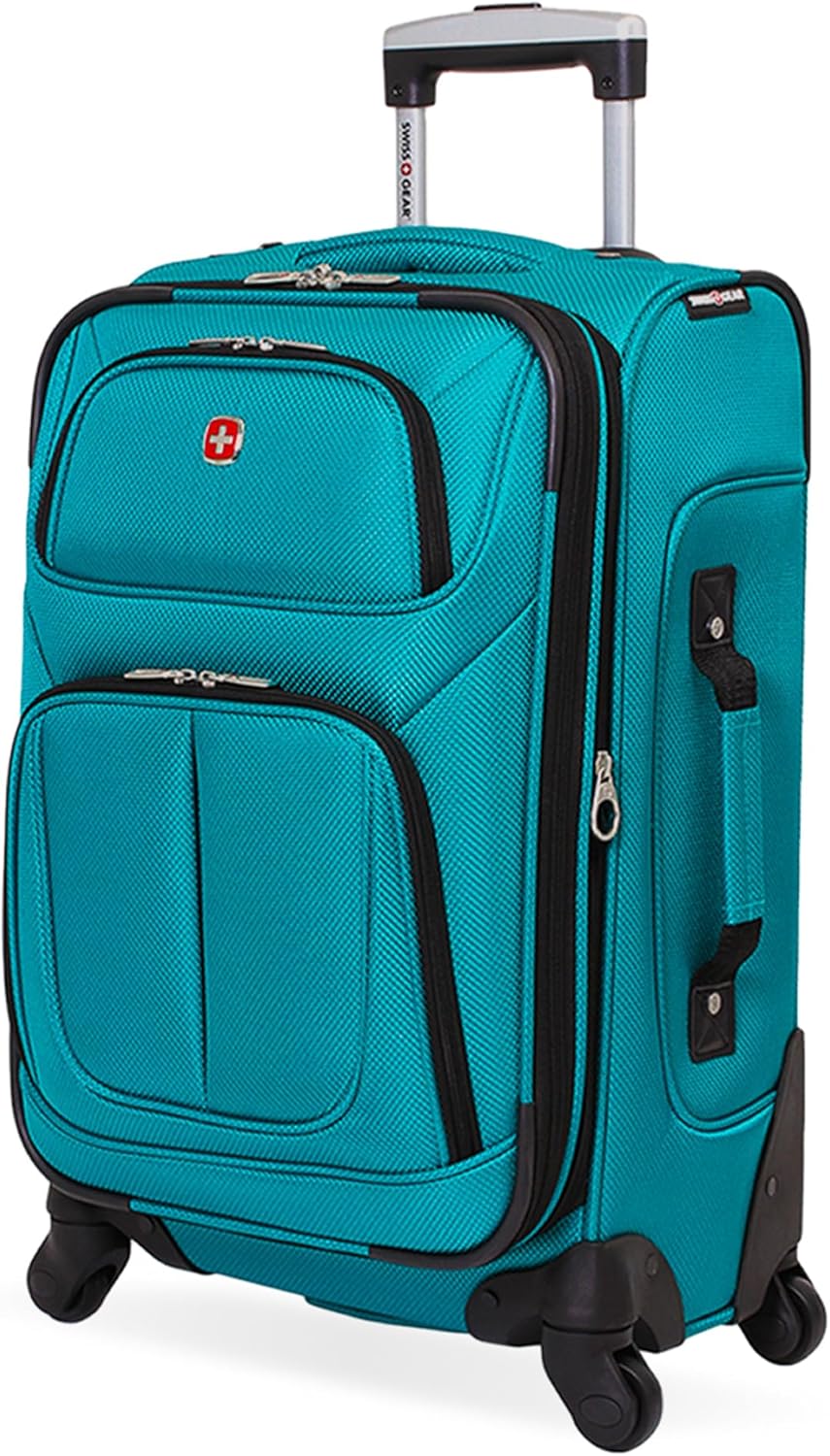 Carry-On Luggage Size Delta: 7 Best Bags for 2026 4 SWISSGEAR Sion Carry-On Spinner Luggage, Teal