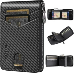 Best RFID Travel Wallet For International Travel 4 Large RFID Blocking Zipper Wallet